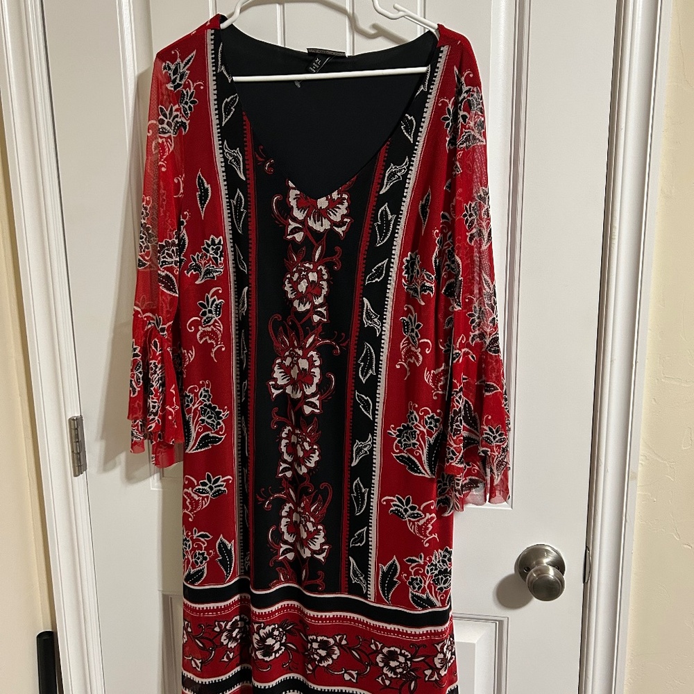 Never worn Red/Black Dress